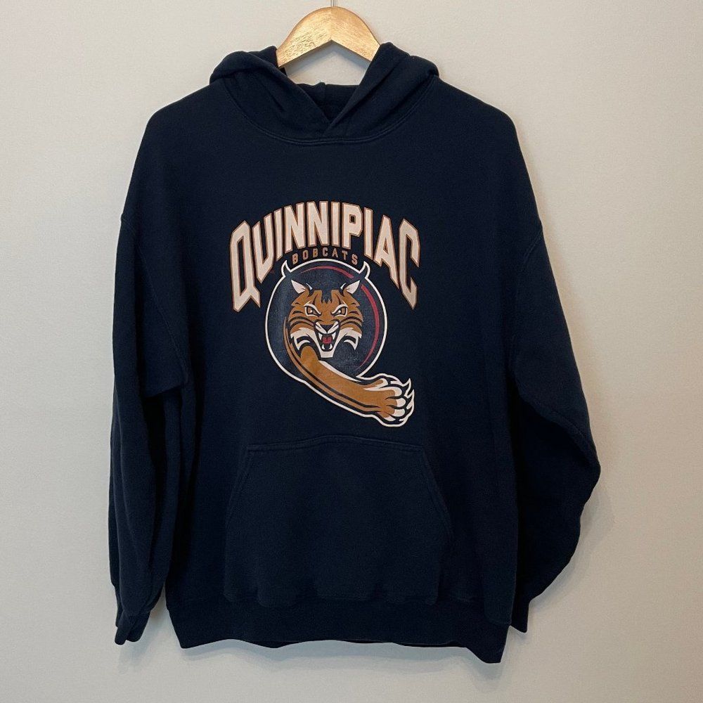 Quinnipiac Bobcats Blue Hoodie Size L